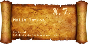 Meila Tardos névjegykártya